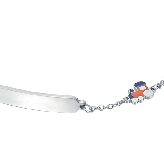 PULSERA DE ACERO PARA BEBÉ CON TREN