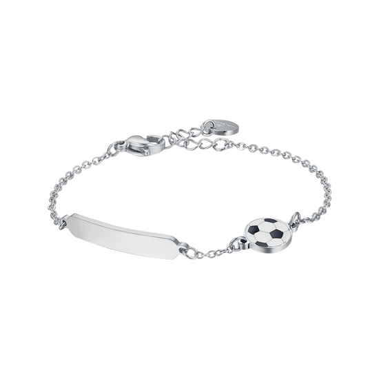 PULSERA DE ACERO PARA BEBÉ CON BOLA