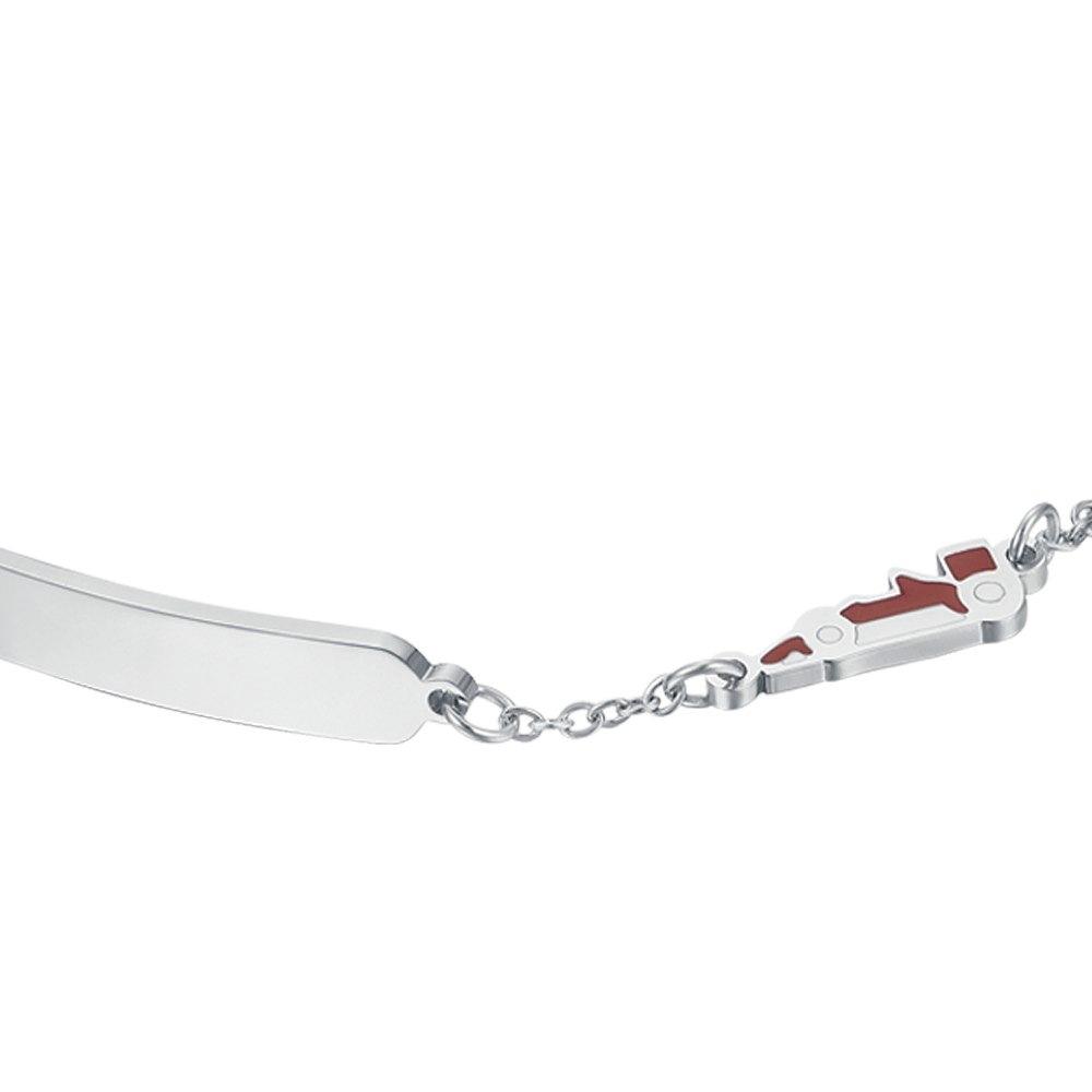 PULSERA DE ACERO PARA BEBÉ CON MÁQUINA