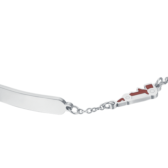 PULSERA DE ACERO PARA BEBÉ CON MÁQUINA