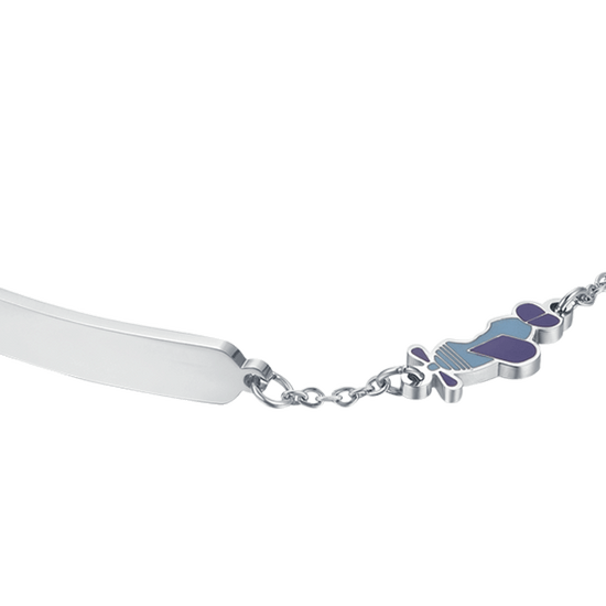 PULSERA DE ACERO PARA BEBÉ CON AVIÓN