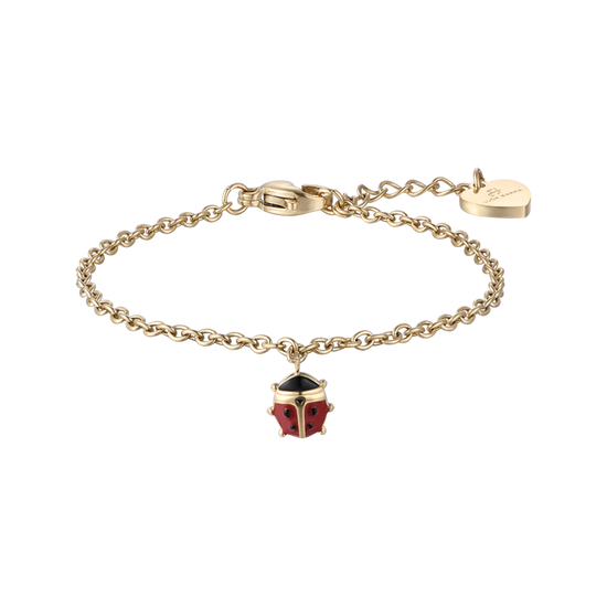 IP ORO ACERO PULSERA NIÑA CON MARIQUITA