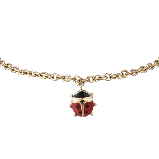 IP ORO ACERO PULSERA NIÑA CON MARIQUITA