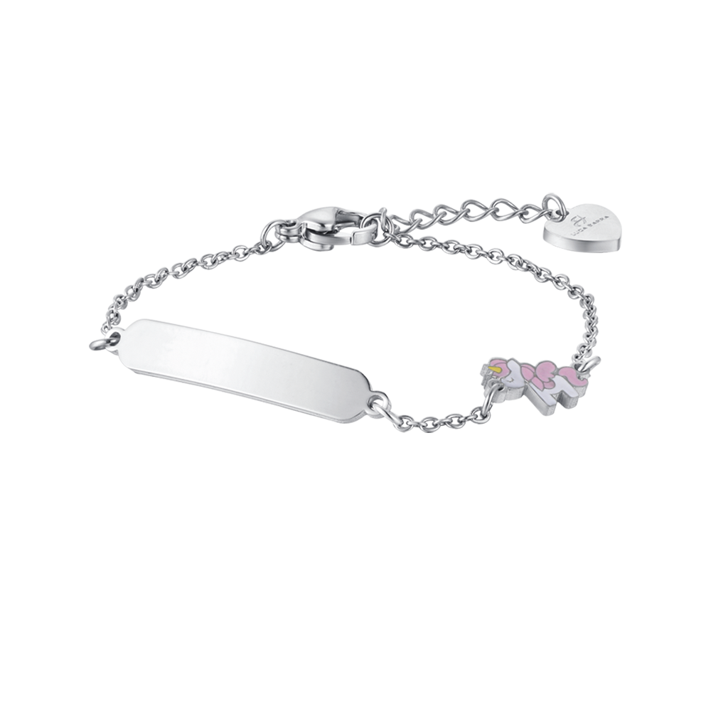 PULSERA DE ACERO PARA NIÑA CON UNICORNIO