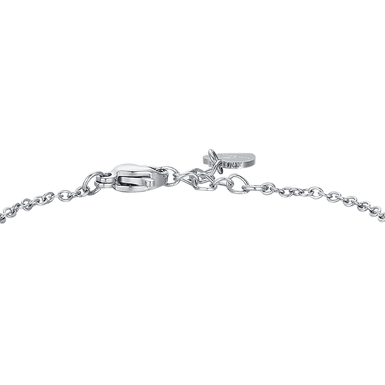 PULSERA OSITO DE ACERO CON CRISTALES BLANCOS