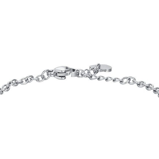 Subir imagen a la Galería PULSERA BABY EN ACERO CON MARIPOSA CON ENAMEL ROSA Y CRISTAL BLANCO

