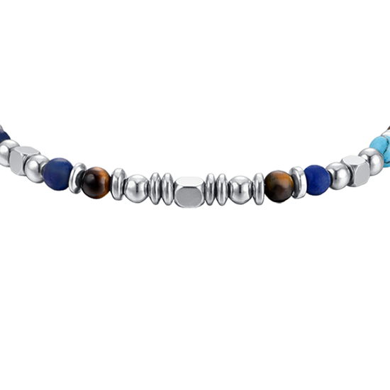 PULSERA DE ACERO PARA BEBÉ CON PIEDRAS MULTICOLORES