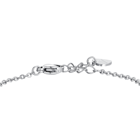 PULSERA DE ACERO ESMALTADO ROSA NIÑA
