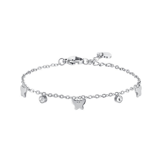 PULSERA DE ACERO PARA NIÑA CON MARIPOSAS