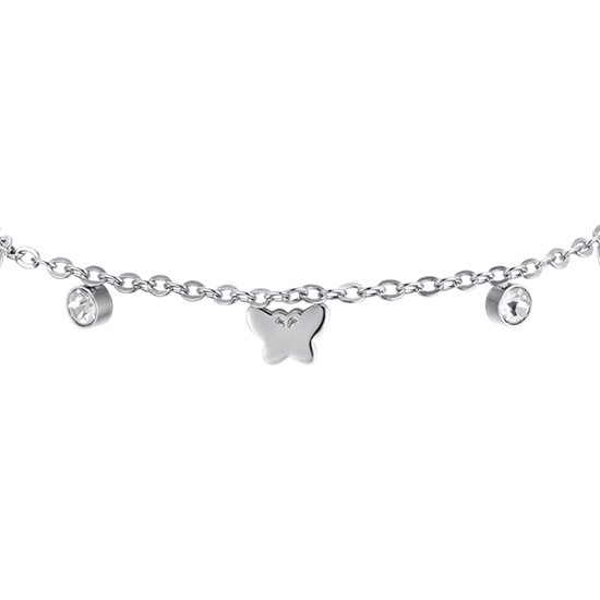PULSERA DE ACERO PARA NIÑA CON MARIPOSAS