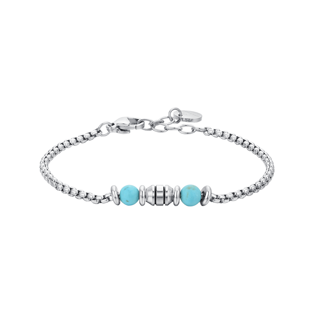 PIEDRAS DE TURQUESA PULSERA DE ACERO BEBÉ