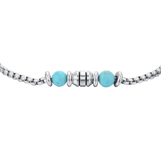 PIEDRAS DE TURQUESA PULSERA DE ACERO BEBÉ