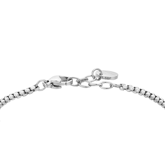 PULSERA BEBE ACERO PIEDRAS NEGRAS