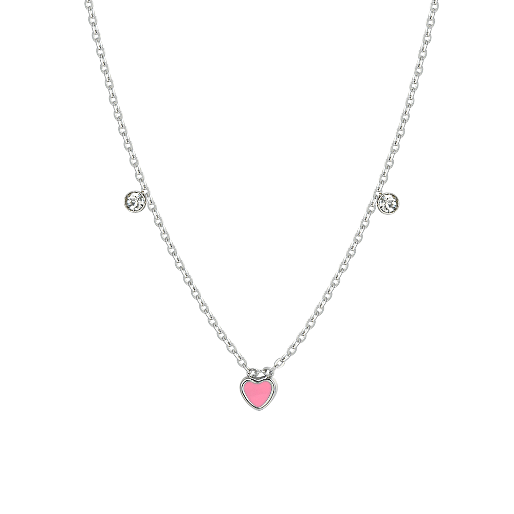 COLLAR DE ACERO CORAZÓN NIÑA