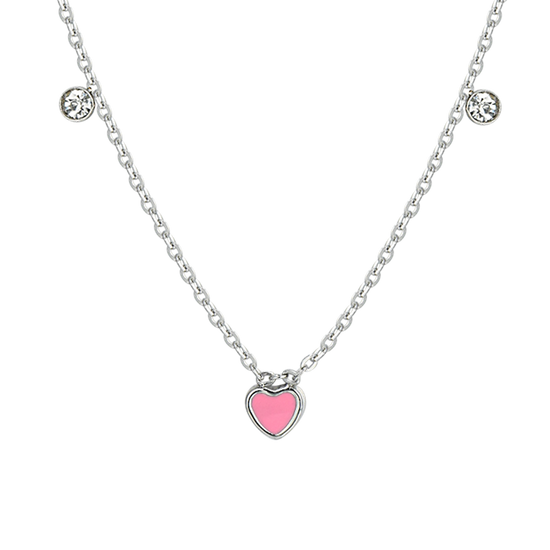 COLLAR DE ACERO CORAZÓN NIÑA