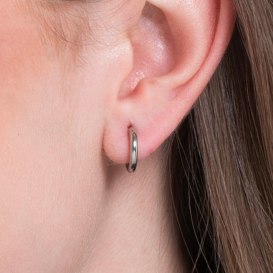 PENDIENTES DE ARO DE ACERO DE 12 MM PARA MUJER