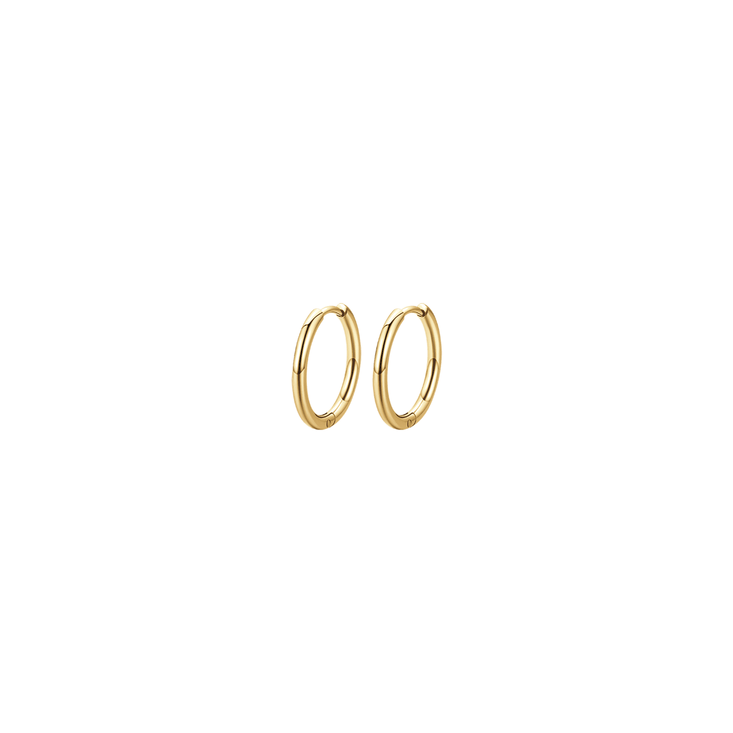 PENDIENTES DE ARO DE ACERO DORADO DE 19 MM PARA MUJER
