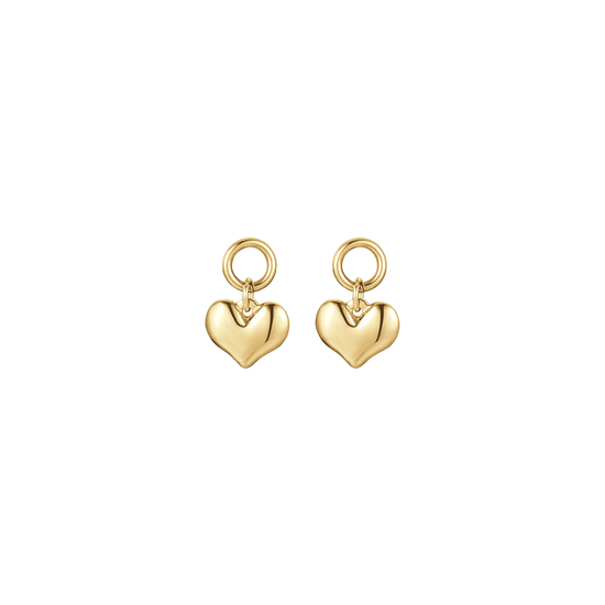 PENDIENTES DE ACERO PARA MUJER CON CORAZONES