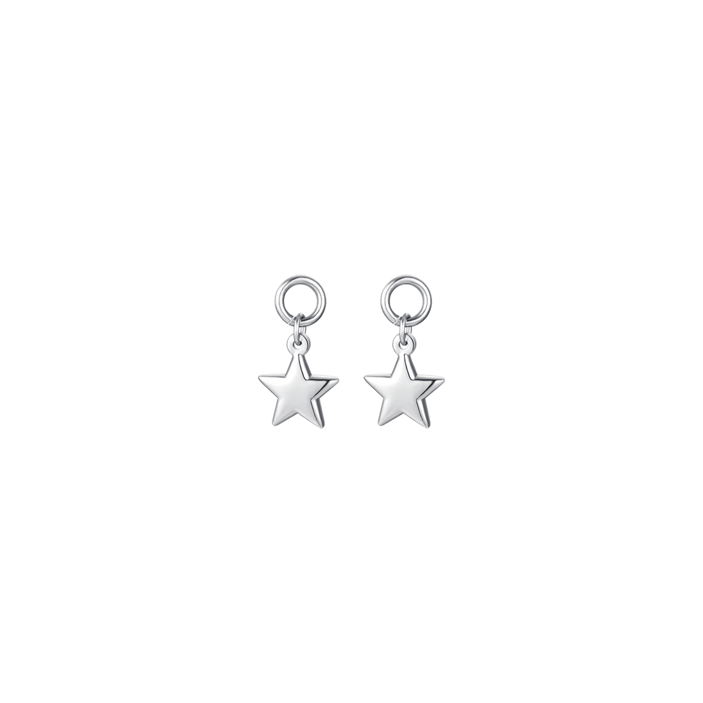 PENDIENTES DE MUJER IP DE ACERO DORADO CON ESTRELLA