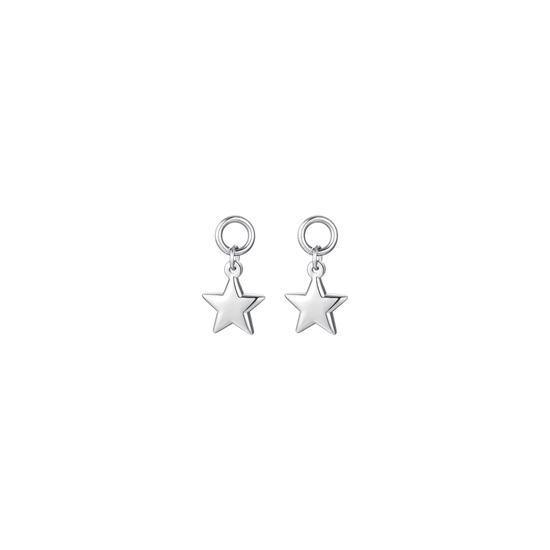 PENDIENTES DE MUJER IP DE ACERO DORADO CON ESTRELLA