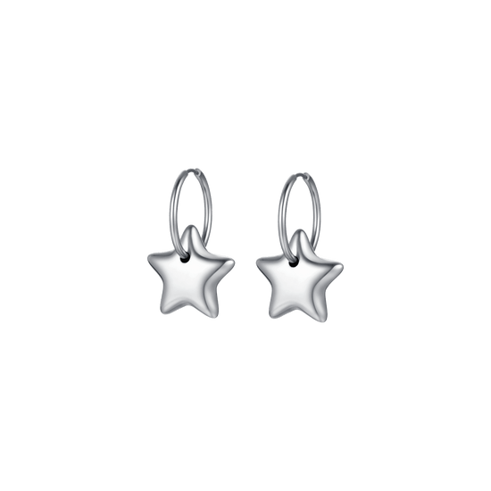 PENDIENTES DE ACERO PARA MUJER CON ESTRELLAS COMPLETAS Luca Barra