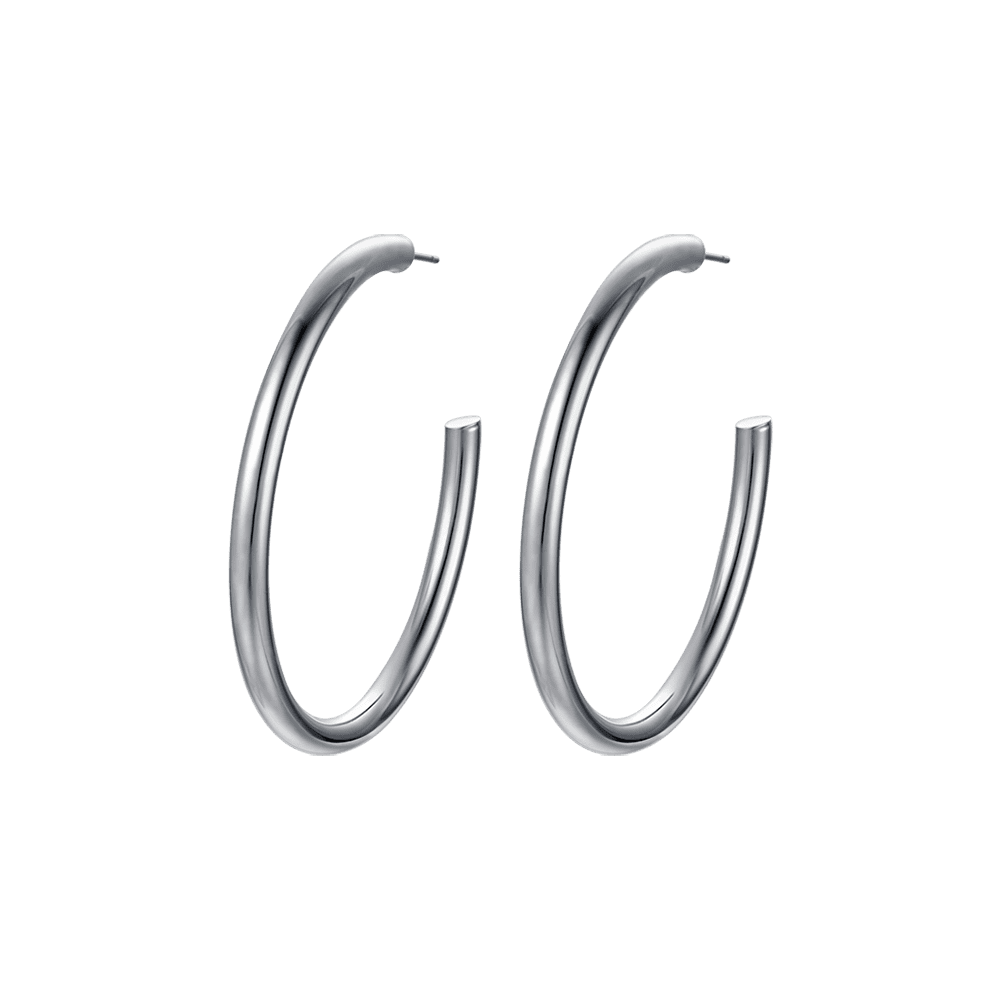 PENDIENTES DE ARO DE ACERO PARA MUJER