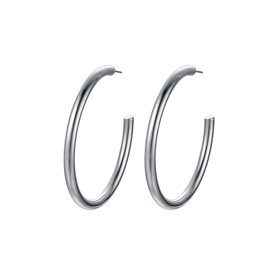 PENDIENTES DE ARO DE ACERO PARA MUJER