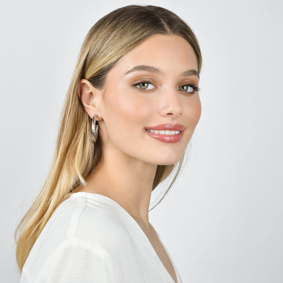 PENDIENTES DE ARO DE ACERO PARA MUJER