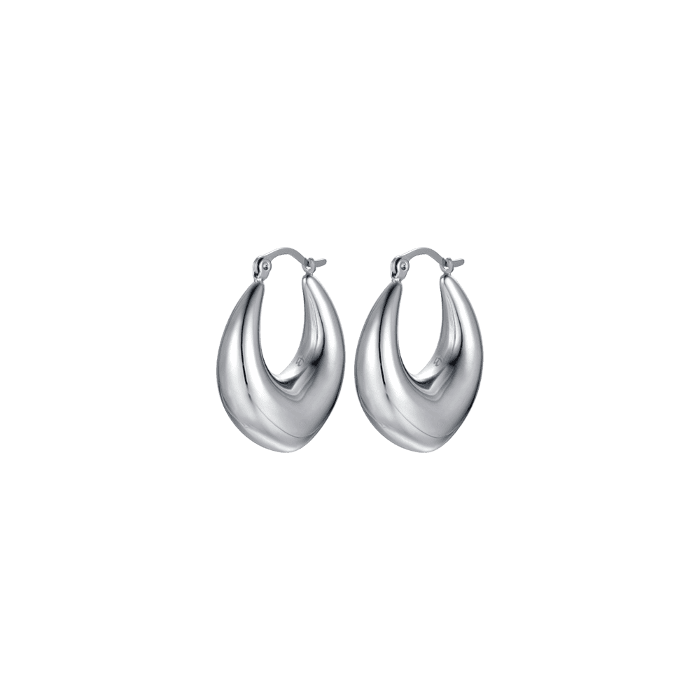 PENDIENTES DE ARO DE ACERO PARA MUJER
