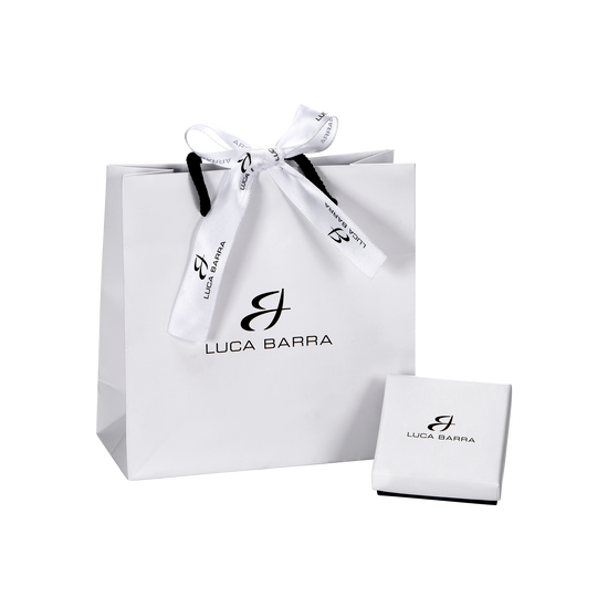 PENDIENTES DE ACERO PARA MUJER CON ELEMENTO DE CRISTAL BLANCO