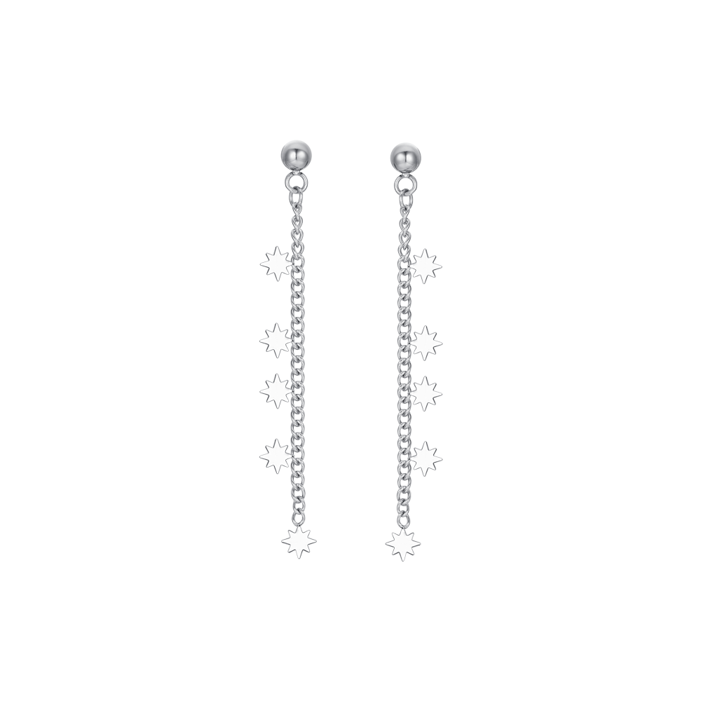 SISSI STARS PENDIENTES DE ACERO PARA MUJER