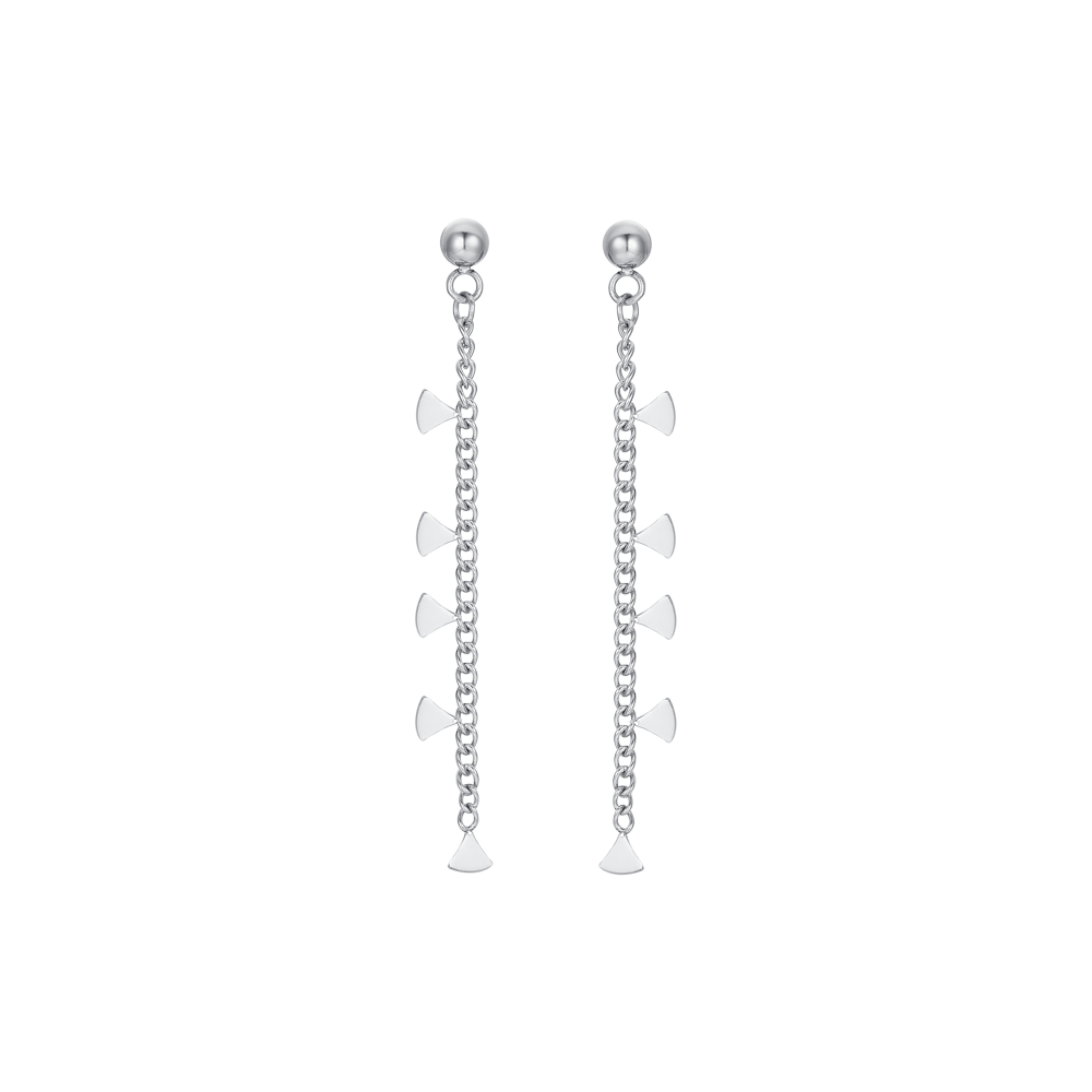 PENDIENTES DE ACERO PARA MUJER CON TRIÁNGULOS