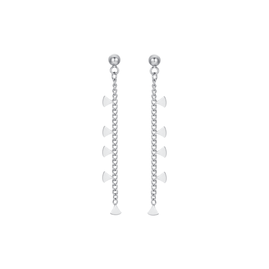 PENDIENTES DE ACERO PARA MUJER CON TRIÁNGULOS