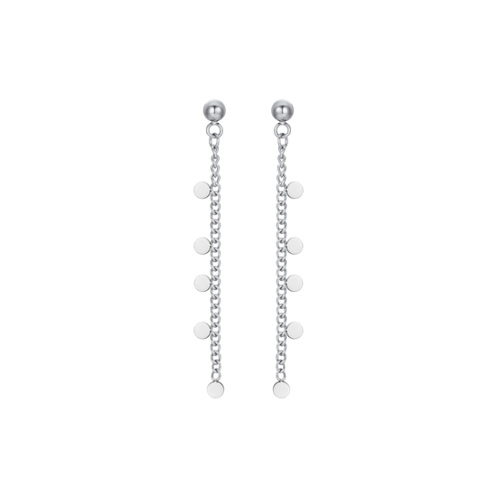 PENDIENTES DE ACERO CON AROS PARA MUJER