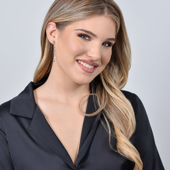 PENDIENTES DE ACERO CON AROS PARA MUJER