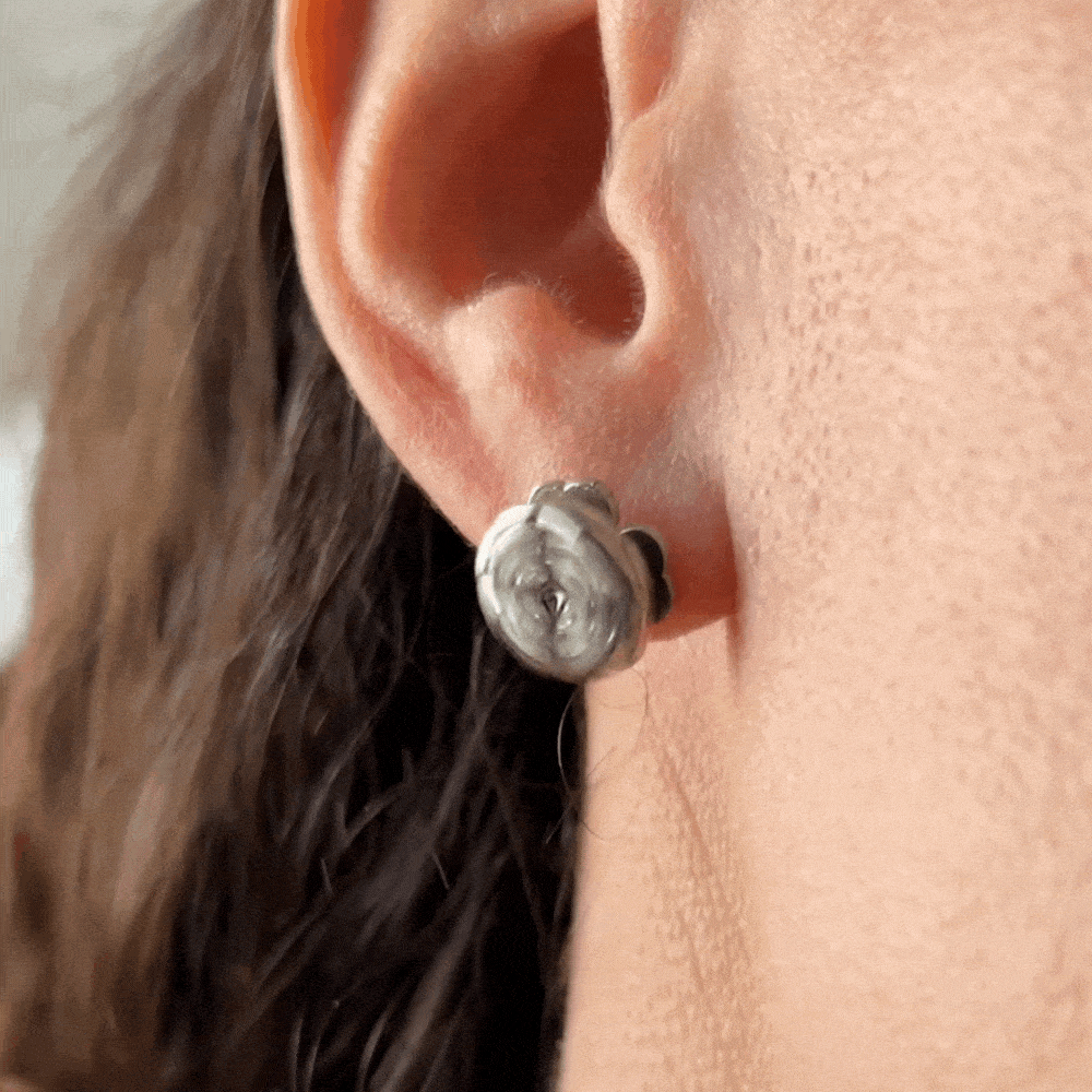 PENDIENTES DE TRÉBOL DE CUATRO HOJAS DE ACERO PARA MUJER