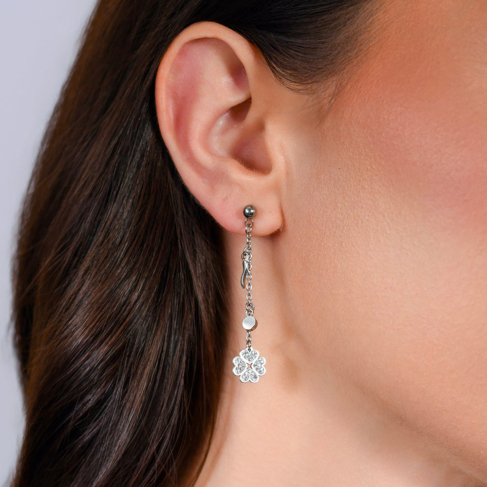 PENDIENTES DE ACERO PARA MUJER