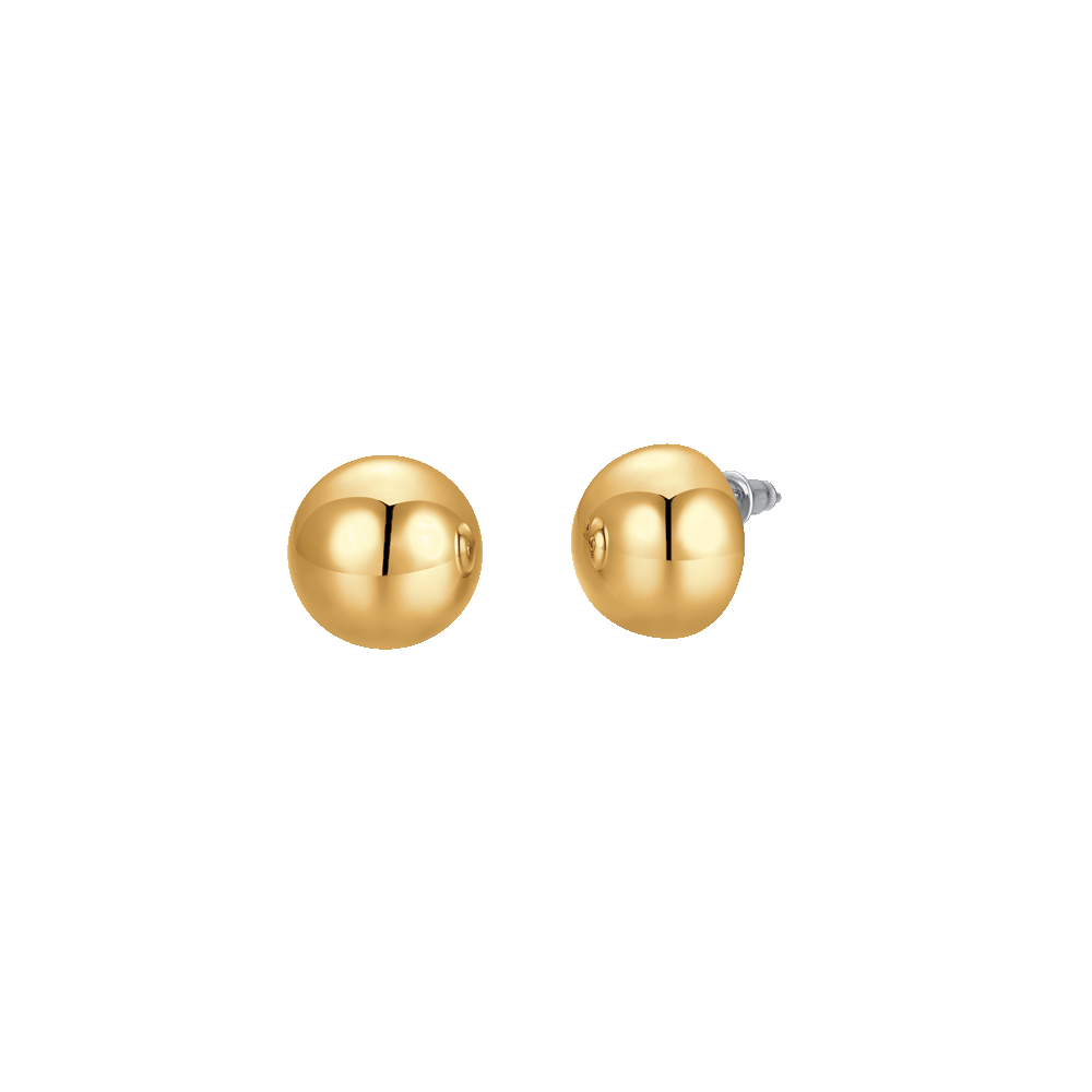 ORECCHINI DONNA A GOCCIA 16 mm IN ACCIAIO IP GOLD