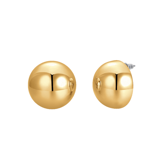 ORECCHINI DONNA A GOCCIA 25 mm IN ACCIAIO IP GOLD