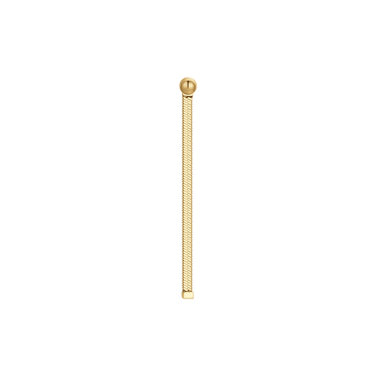 MONO ORECCHINO DONNA IN ACCIAIO IP GOLD CON SFERE