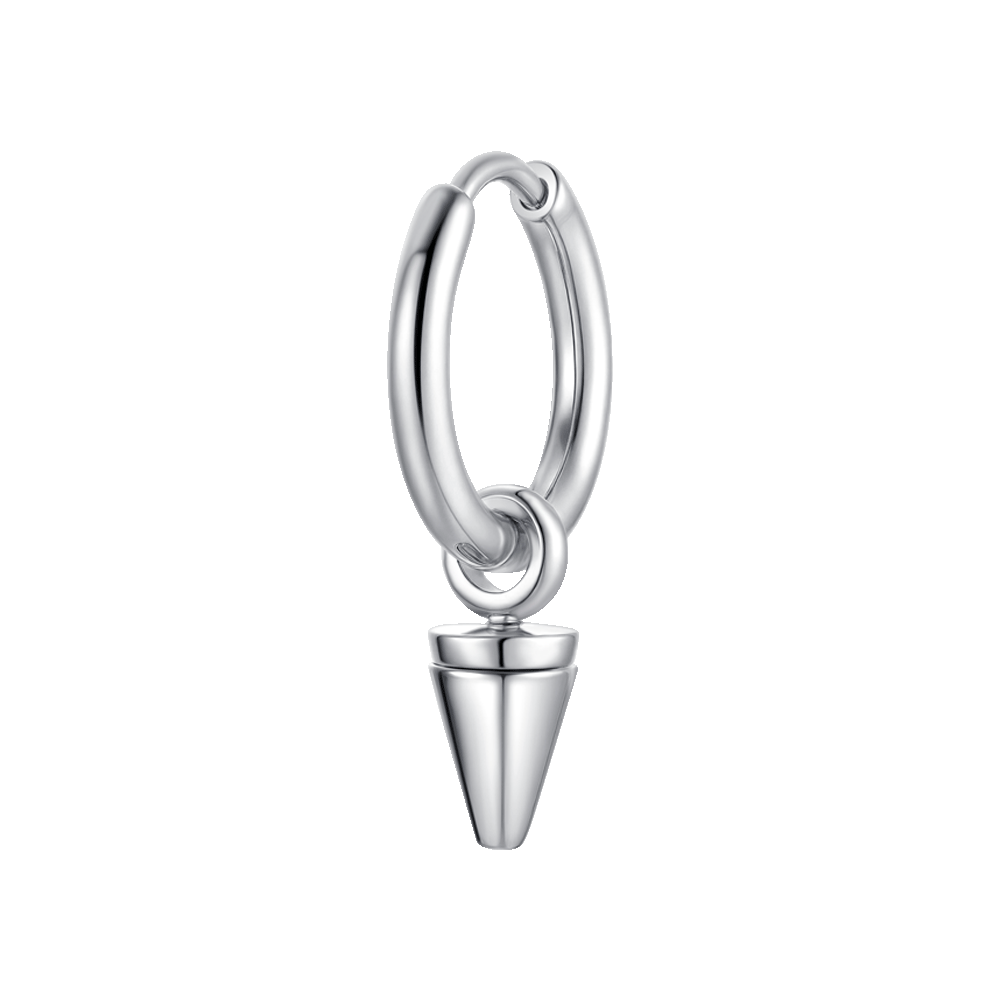 MONO ORECCHINO UOMO IN ACCIAIO CON ELEMENTO