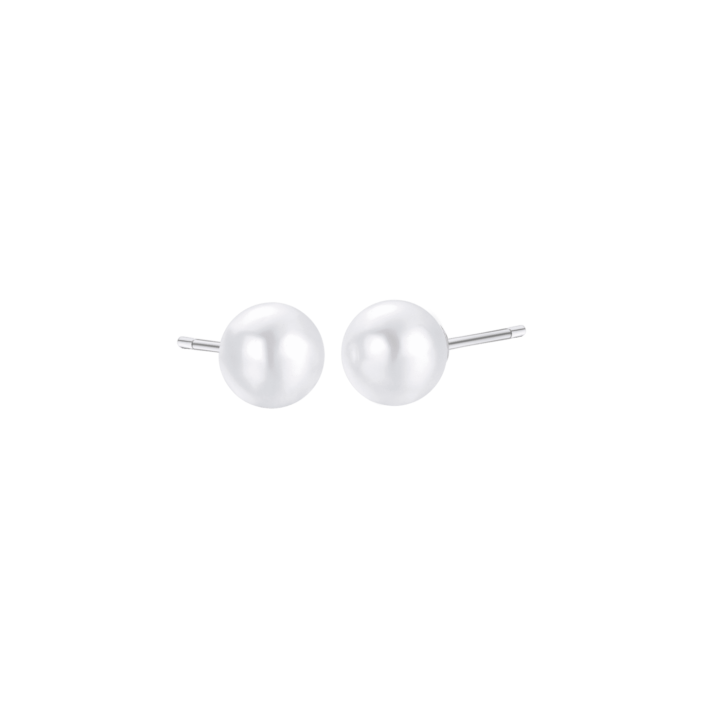 PENDIENTES DE PERLAS DE ACERO PARA MUJER