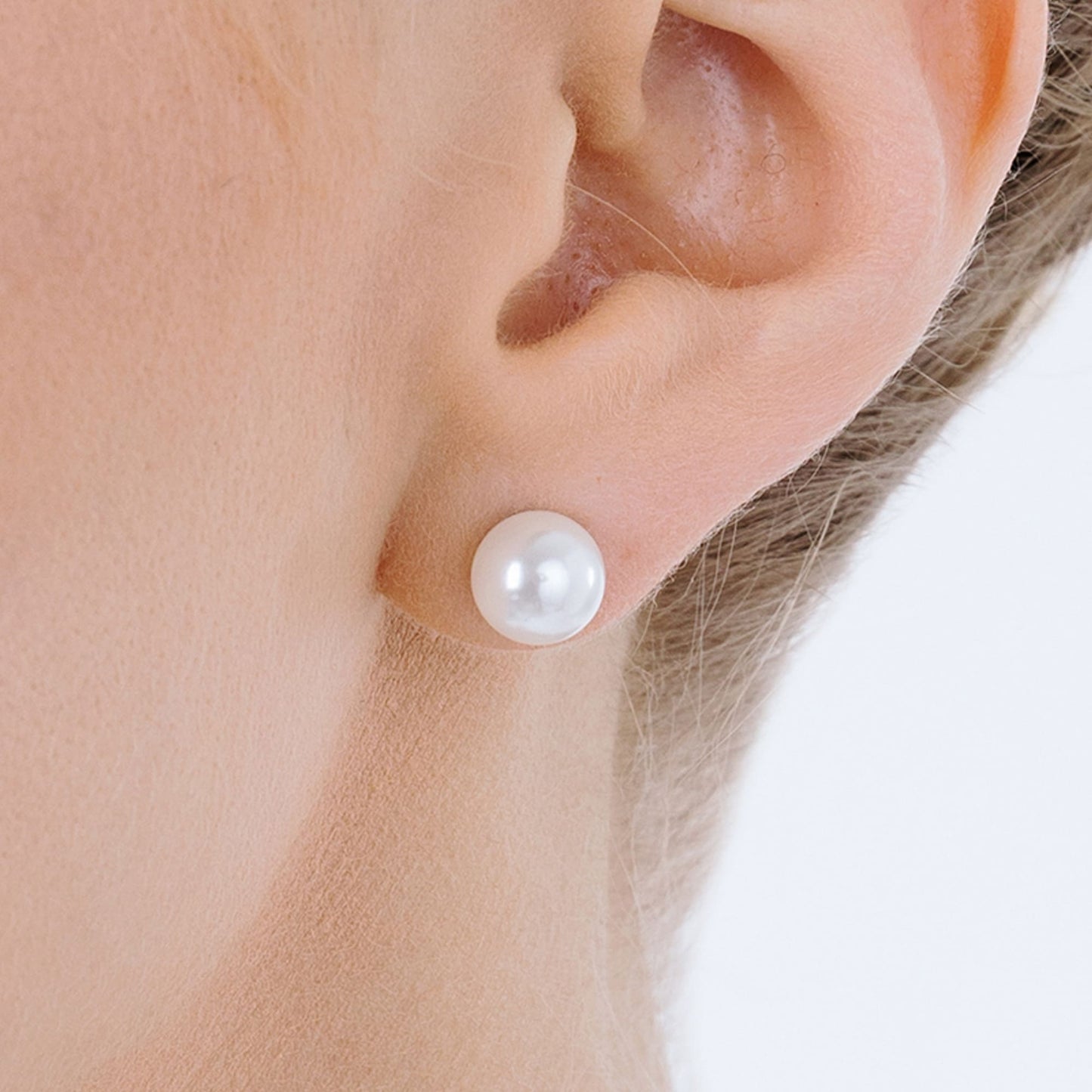PENDIENTES DE PERLAS DE ACERO PARA MUJER