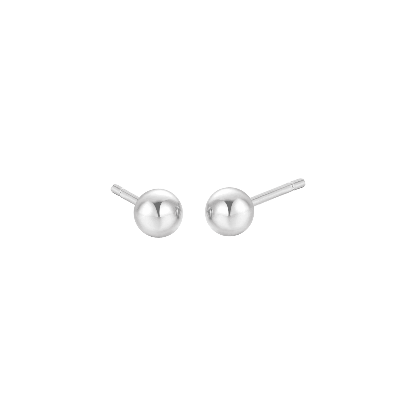 PENDIENTES DE ACERO PARA MUJER CON ESFERA