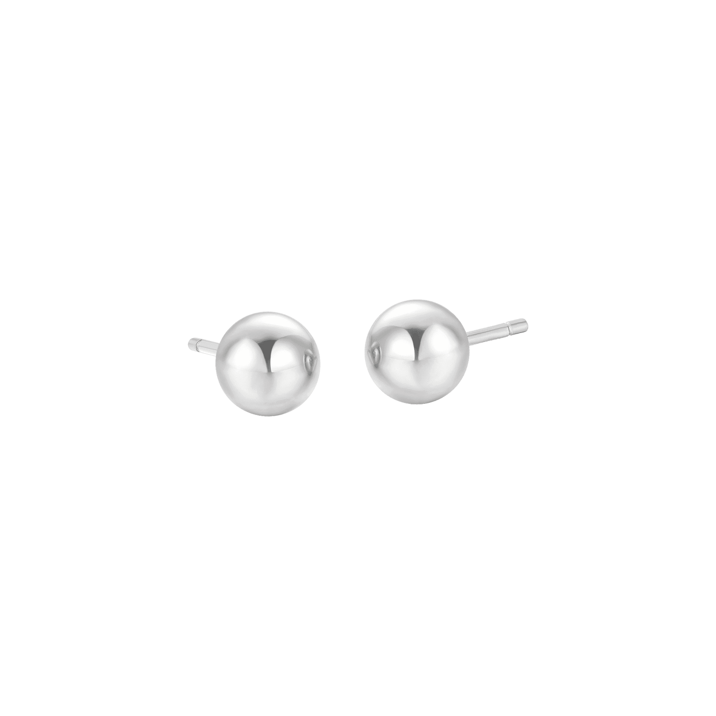 PENDIENTES DE ACERO PARA MUJER CON ESFERA