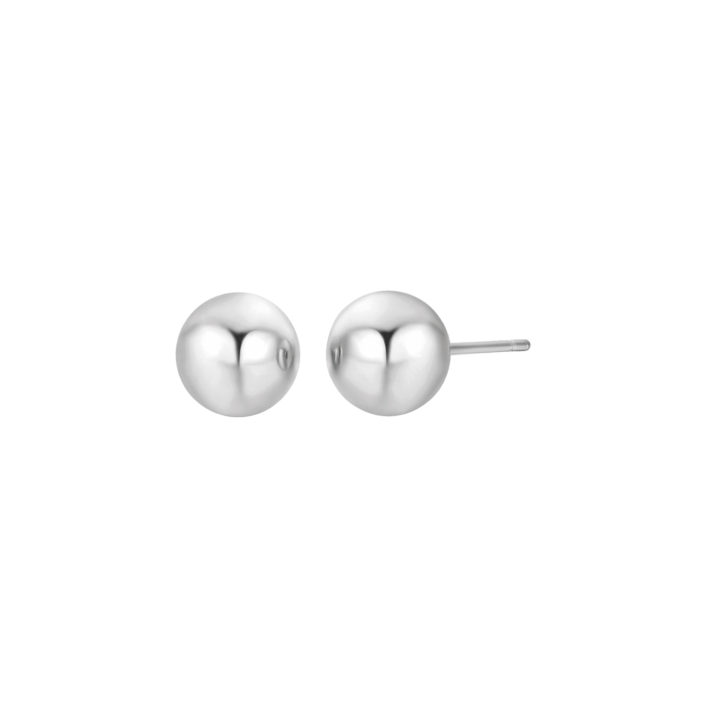 PENDIENTES DE ACERO PARA MUJER CON ESFERA