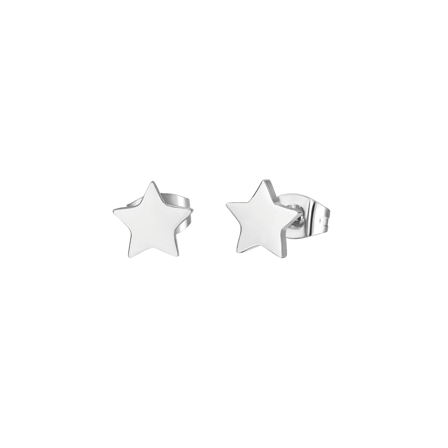 PENDIENTES DE ESTRELLA DE ACERO PARA MUJER