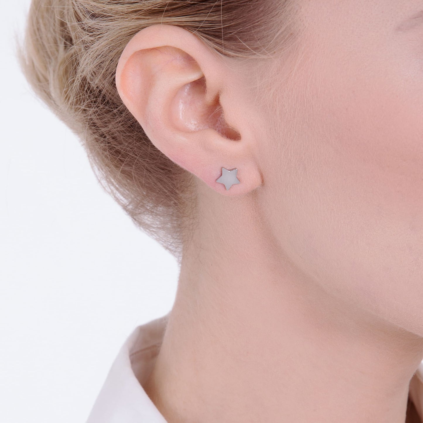 PENDIENTES DE ESTRELLA DE ACERO PARA MUJER