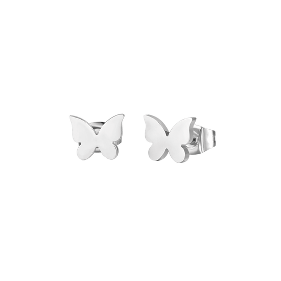 PENDIENTES DE MARIPOSA DE ACERO PARA MUJER