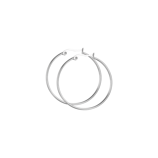 PENDIENTES DE ARO DE ACERO CHAPADO EN ORO DE 35 MM DE DIÁMETRO PARA MUJER